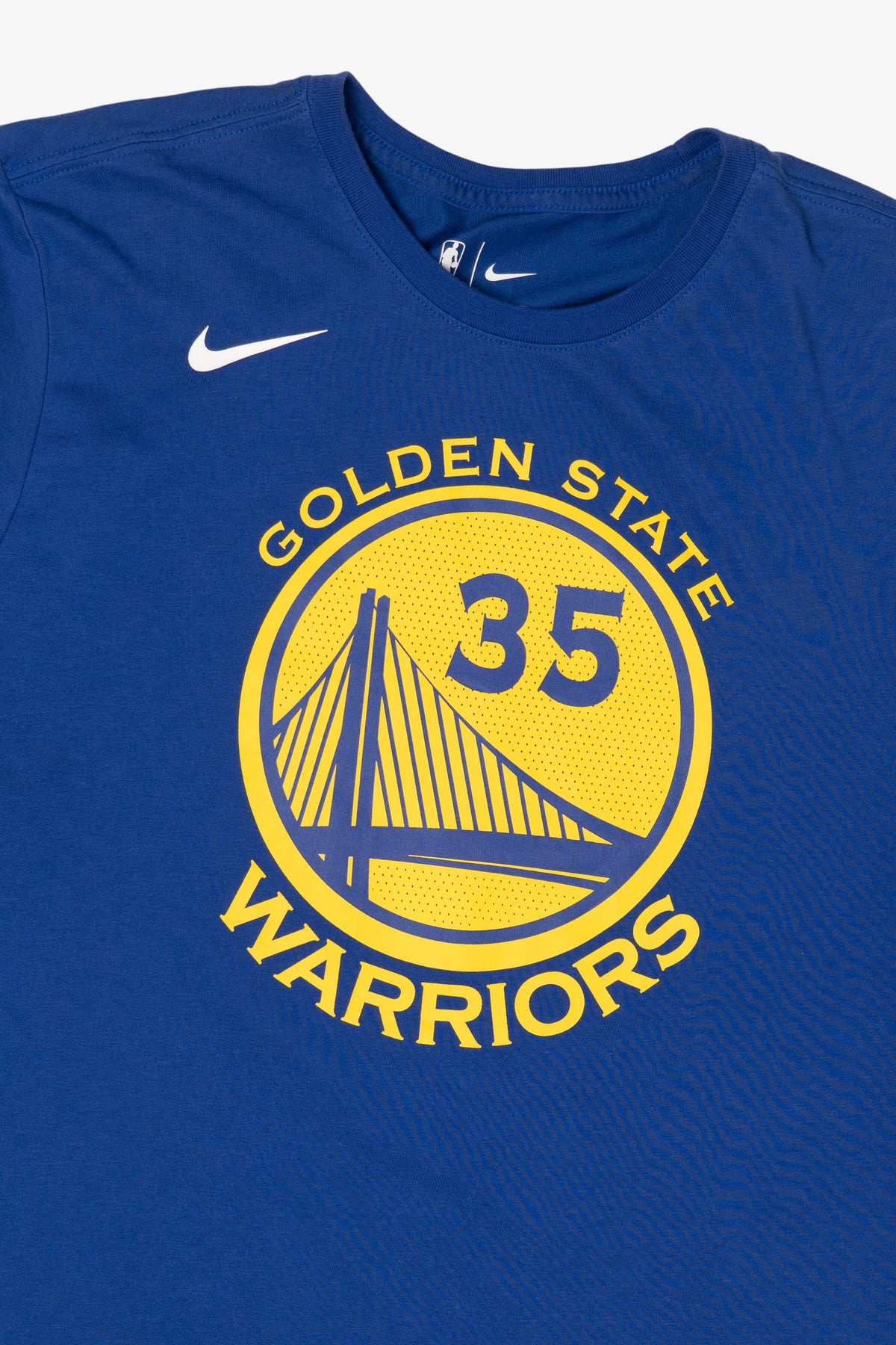 Blue Golden State Warriors Durant #35 T-Shirt (2010s)