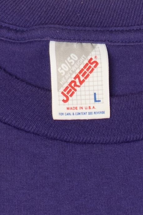 Vintage Purple Marble Falls Mustangs T-Shirt (1990s)