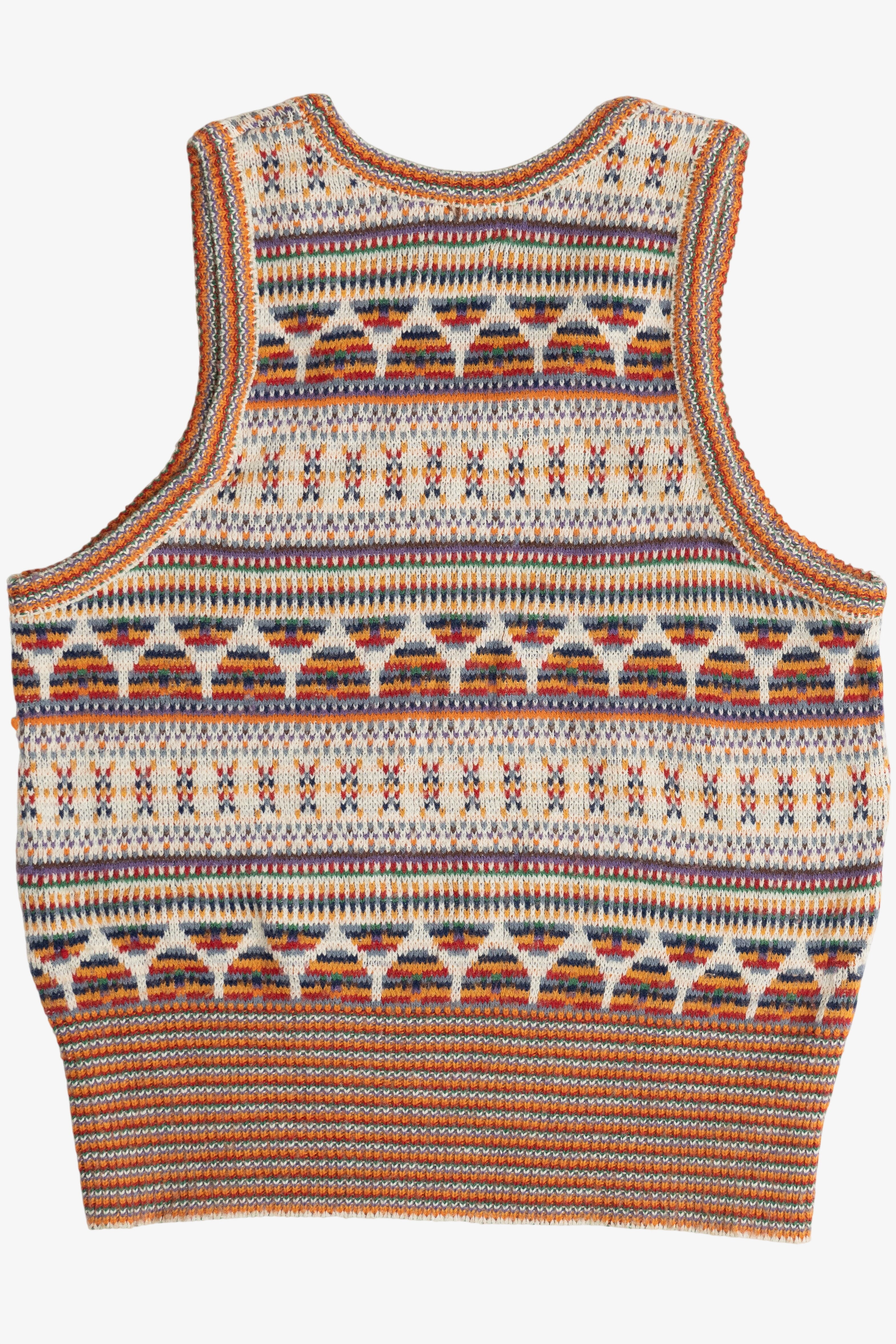 Vintage Rainbow Knit Towncraft Plus JC Penney Sweater Vest (1980s)