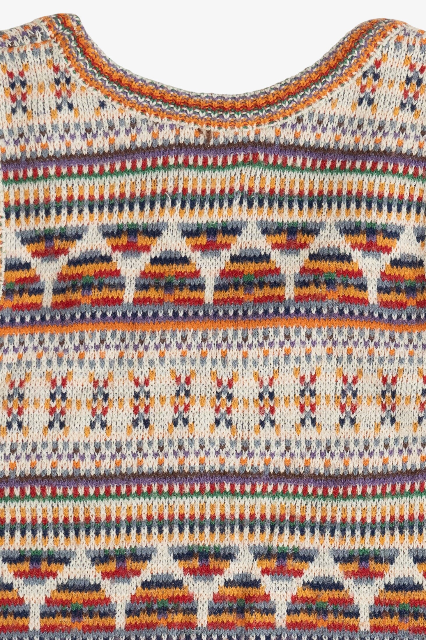 Vintage Rainbow Knit Towncraft Plus JC Penney Sweater Vest (1980s)