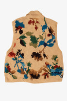 Vintage Beige Liz Claiborne Floral Sweater Vest (2000s)
