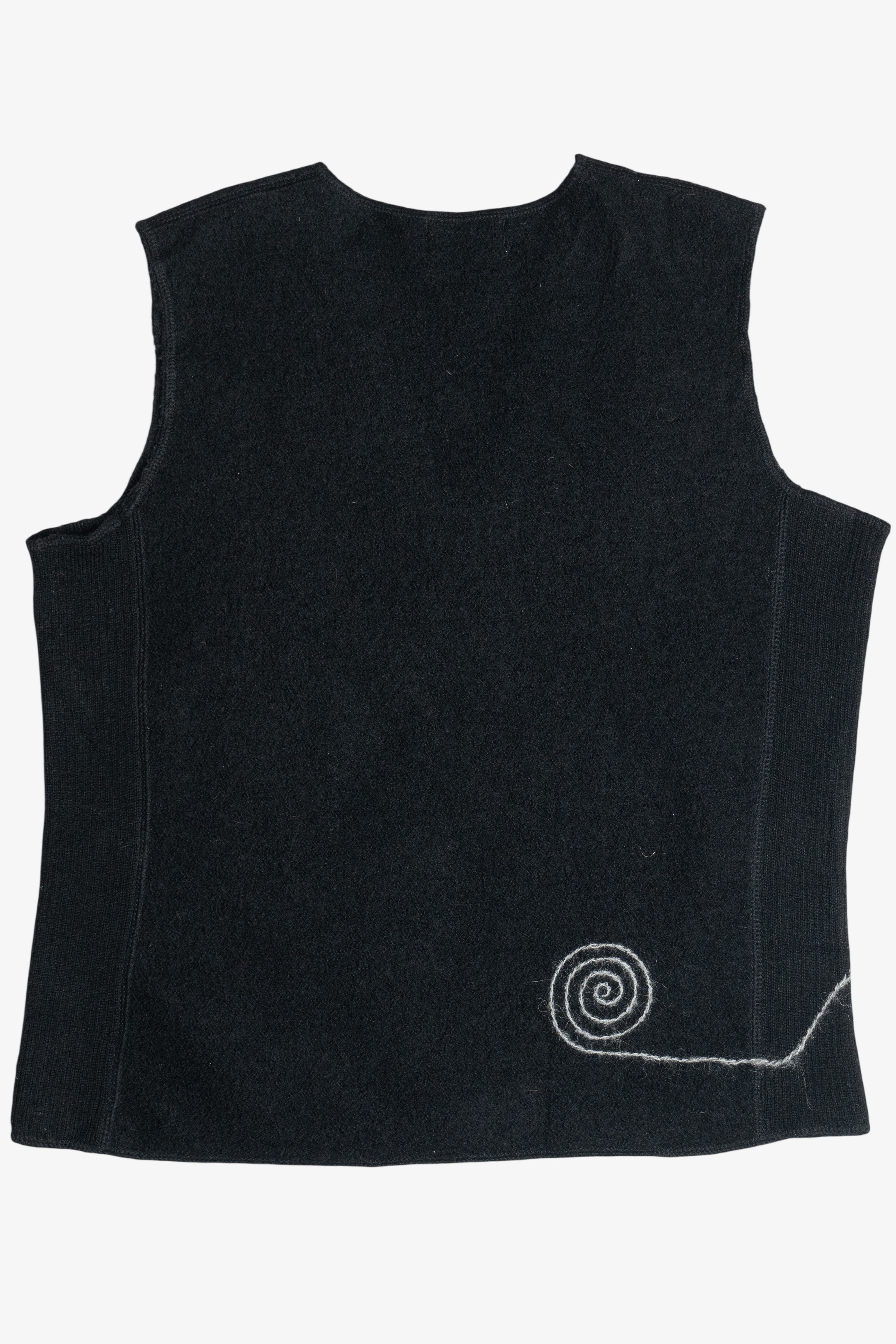 Vintage Cats Wool Sweater Vest (2000s)