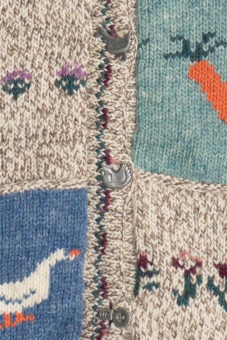 Vintage Blueberry Woolens Cows & Sheep Farm Motifs Sweater Vest (1980s)