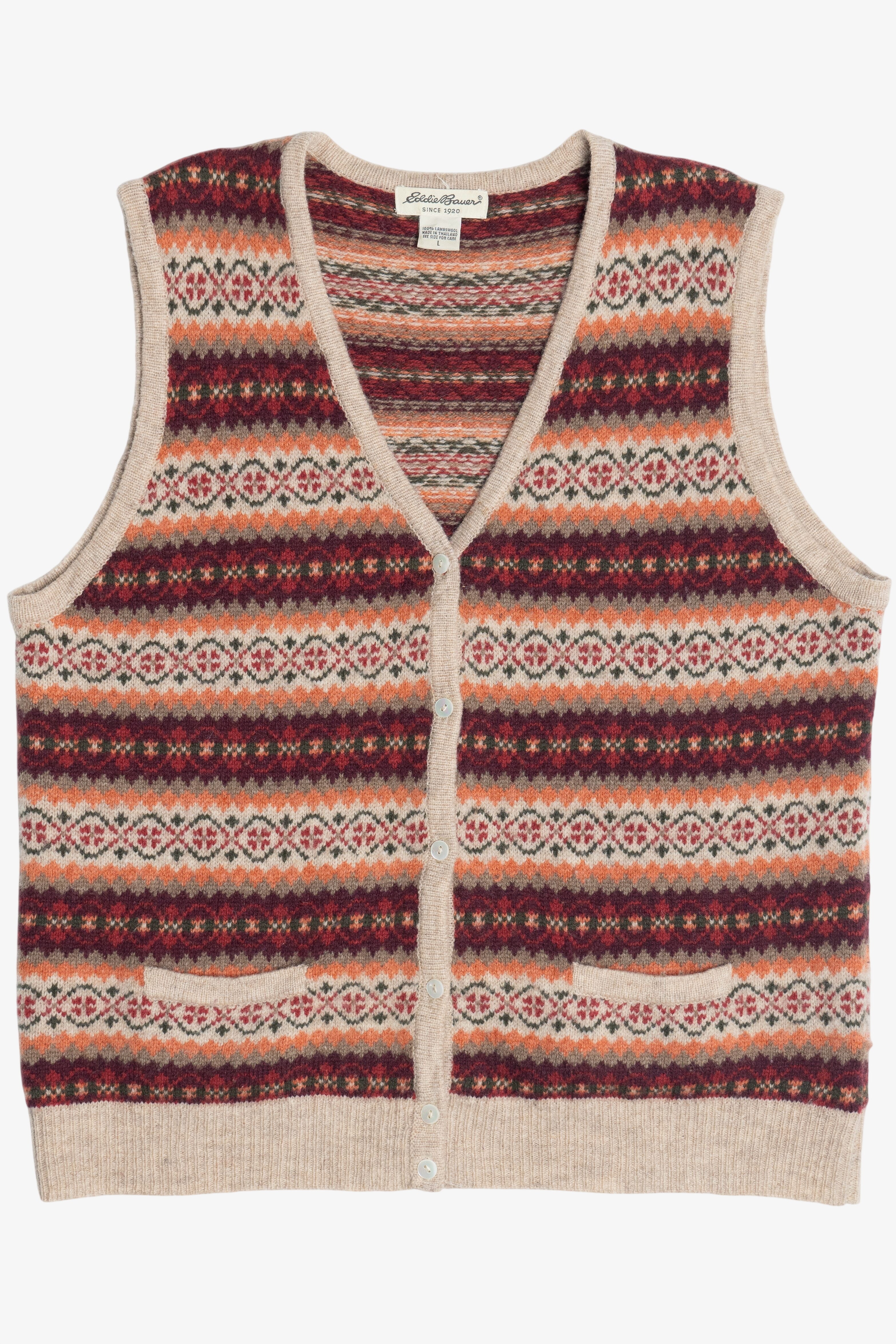 Eddie Bauer Lambswool Sweater Vest (2000s)