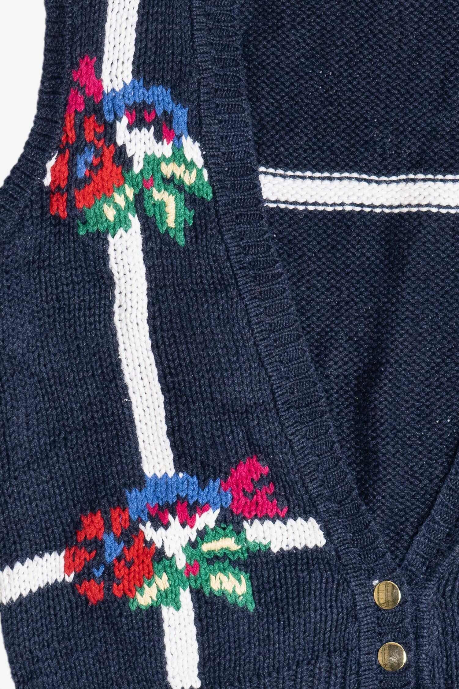 Vintage Skyr Sportswear Flower Grid Sweater Vest (1980s)
