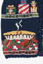 Vintage Hand Knit Fall Seasons Teachers Vest (1990s)
