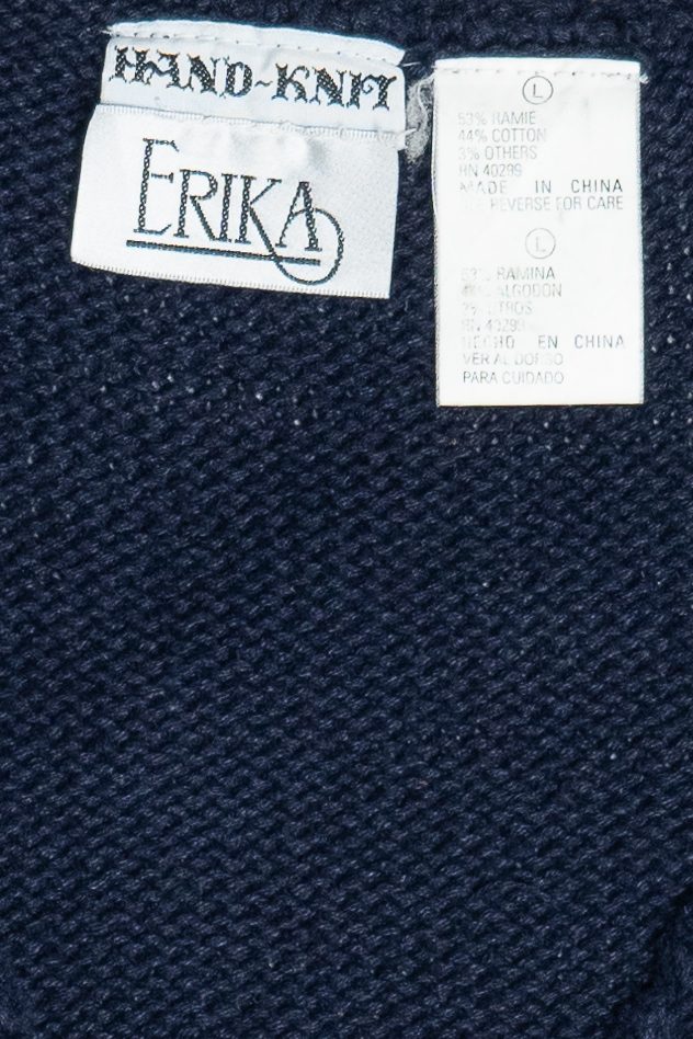 Vintage Hand Knit Fall Seasons Teachers Vest (1990s)