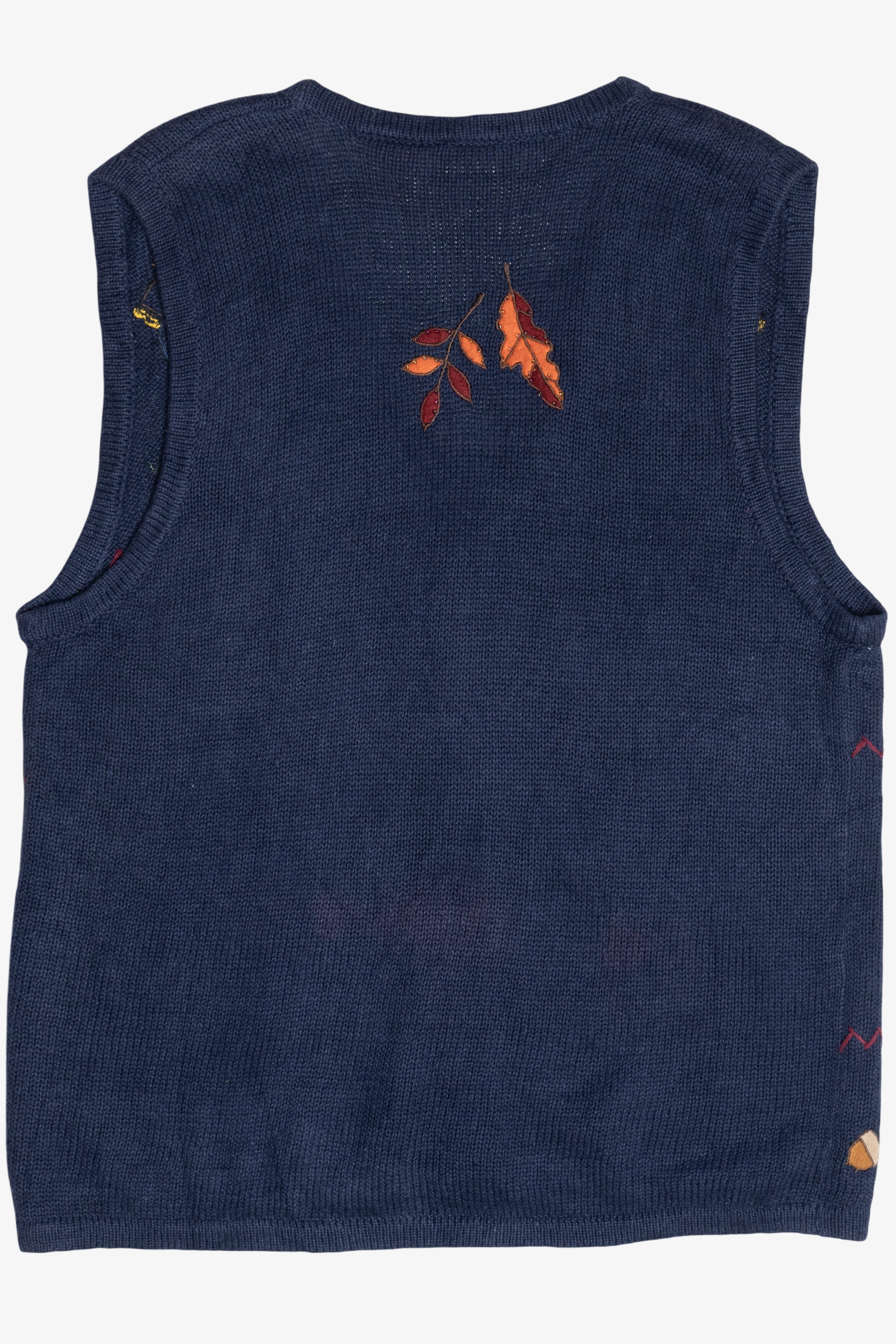 Vintage Scarecrow Fall On The Farm Sweater Vest (1990s)