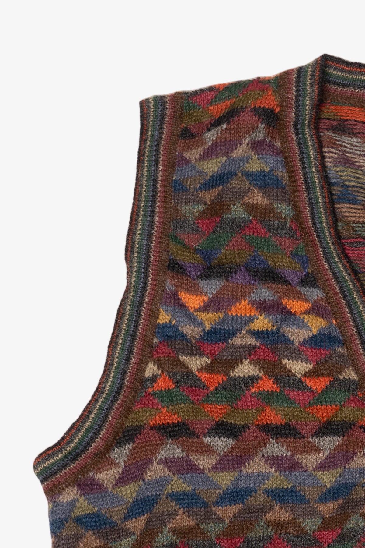 Vintage Galeria Latina Geometric Zig Zag Pattern Vest (1990s)
