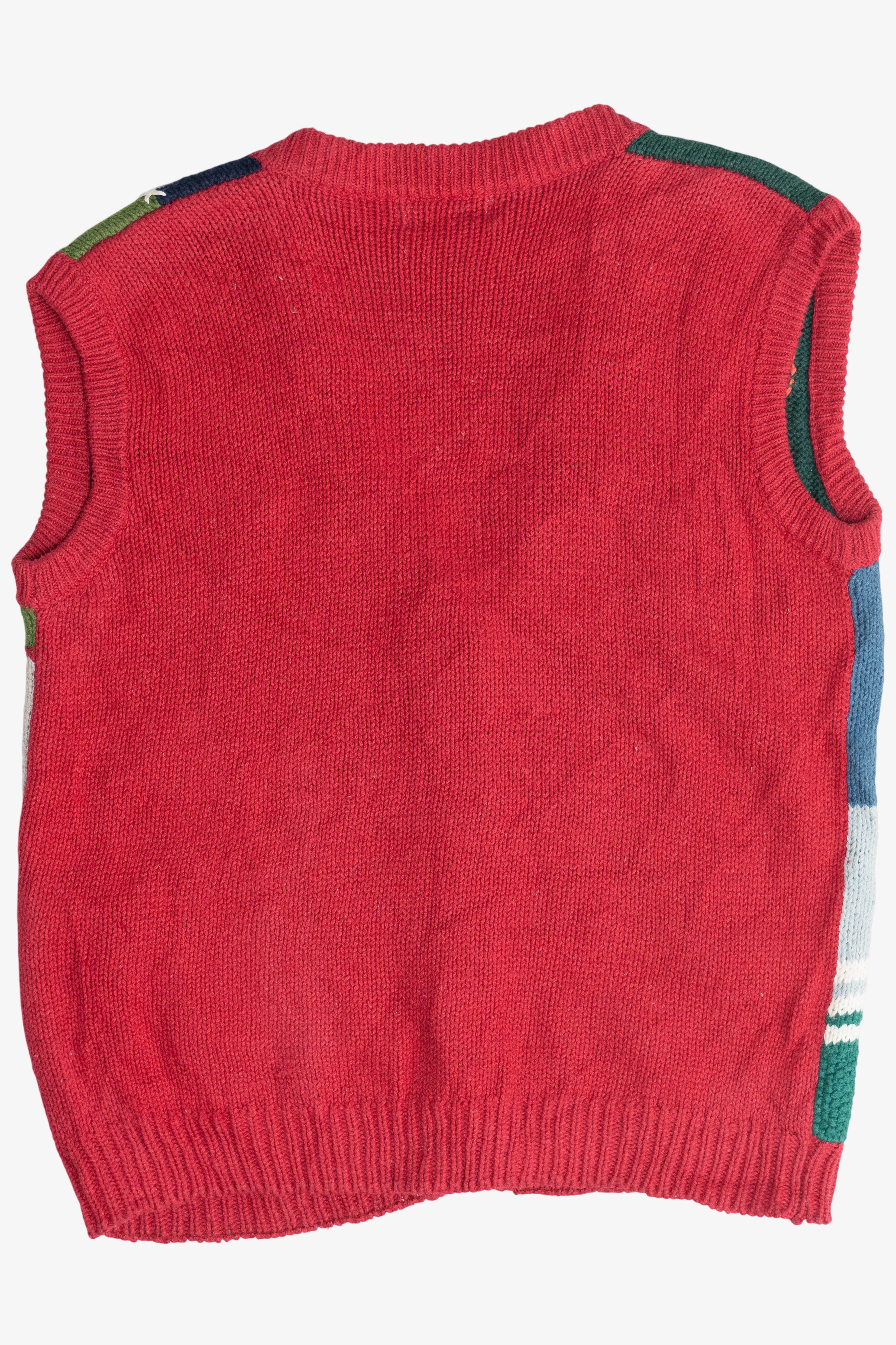 Vintage P' Galli Autumn Schoolhouse Knit Teacher Vest (1980s)