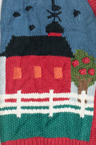 Vintage P' Galli Autumn Schoolhouse Knit Teacher Vest (1980s)