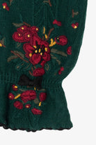 Vintage Green Embroidered The Eagle's Eye Vest (1980s)