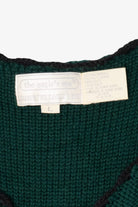 Vintage Green Embroidered The Eagle's Eye Vest (1980s)