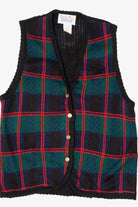 Vintage Plaid Tally-Ho Vest (1990s)