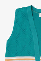 Vintage Turquoise Staget Tie Vest (1980s)