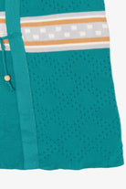Vintage Turquoise Staget Tie Vest (1980s)