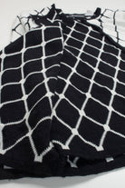 Black & White Faux Cardigan Pullover Sweater 100