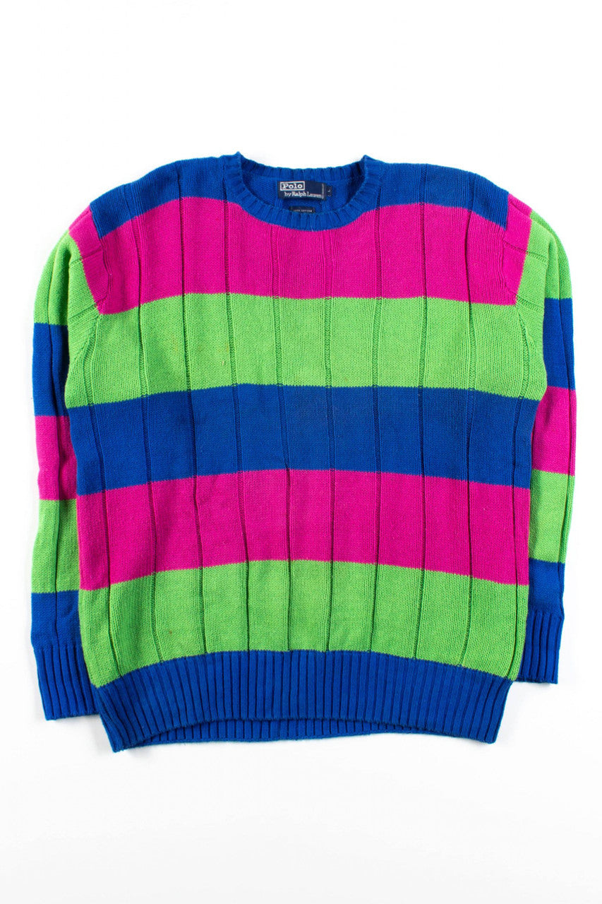 Vintage Watermelon Polo Sweater
