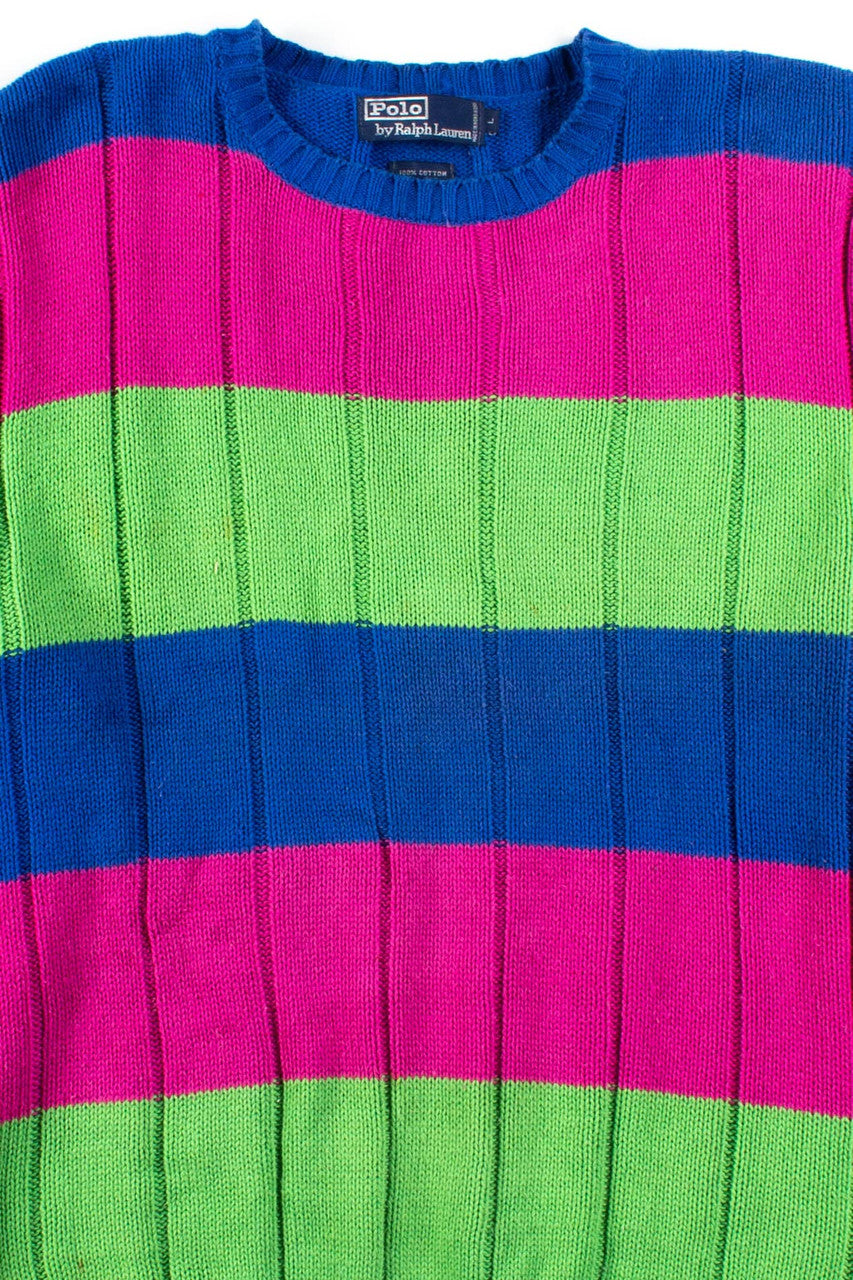 Vintage Watermelon Polo Sweater