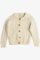 Vintage Kid's Size Carraig Donn Irish Fisherman Cardigan Sweater (1970s)