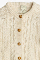 Vintage Kid's Size Carraig Donn Irish Fisherman Cardigan Sweater (1970s)