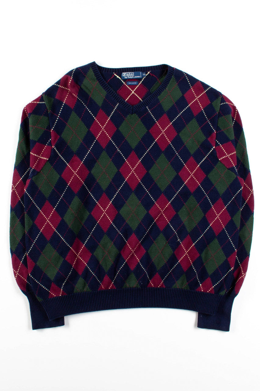 Vintage Polo Argyle Sweater