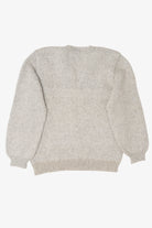 Vintage Light Gray V-Neck Sweater (1990s)