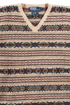 Vintage Polo V-Neck Sweater