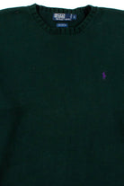 Vintage Dark Green Polo Sweater