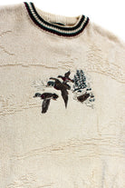 Vintage Embroidered Ducks Sweater