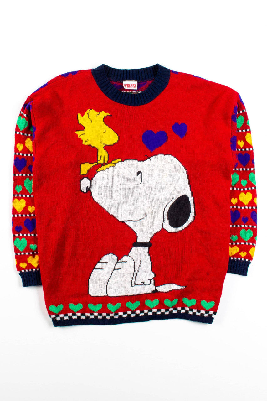 Vintage Snoopy & Woodstock Sweater