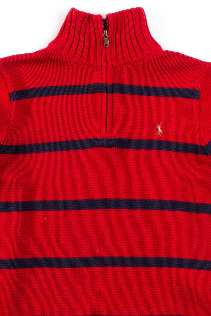 Vintage Polo Quarter Zip Sweater