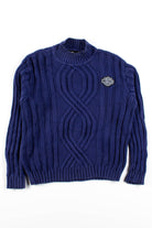 Vintage Harley Davidson Cable Knit Sweater