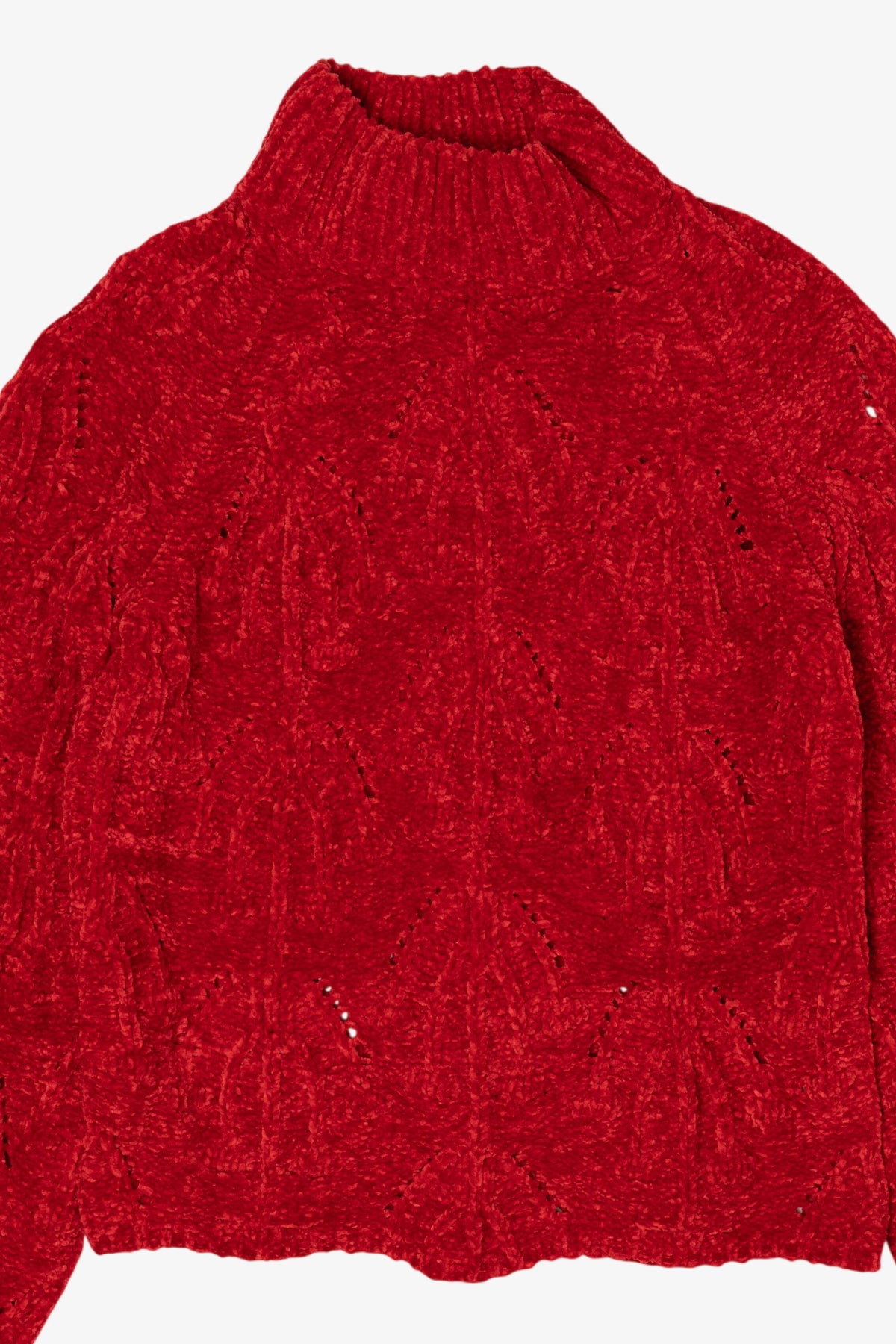 Red Lost + Wander Textured Knit Sweater (2010s)