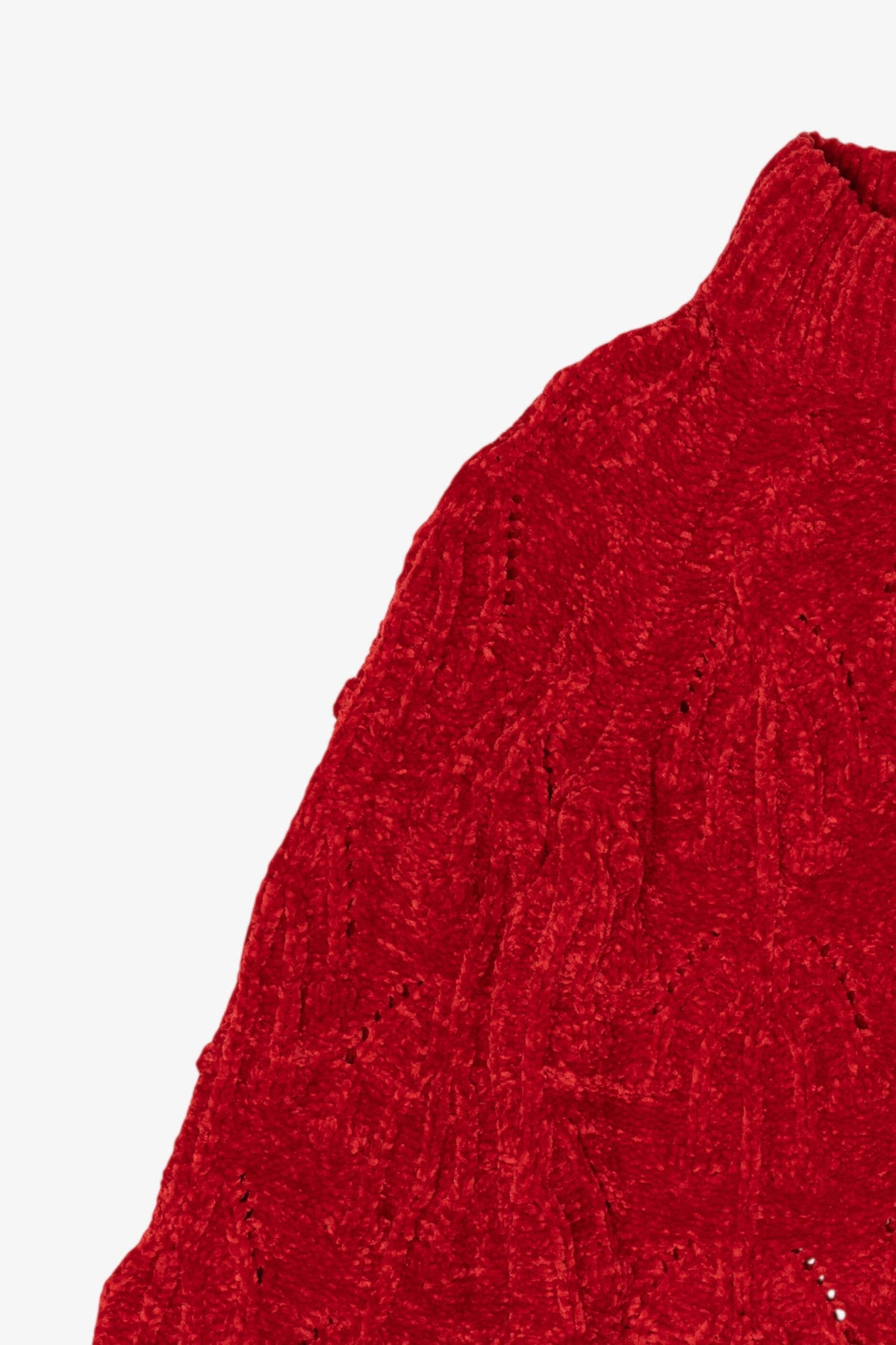 Red Lost + Wander Textured Knit Sweater (2010s)