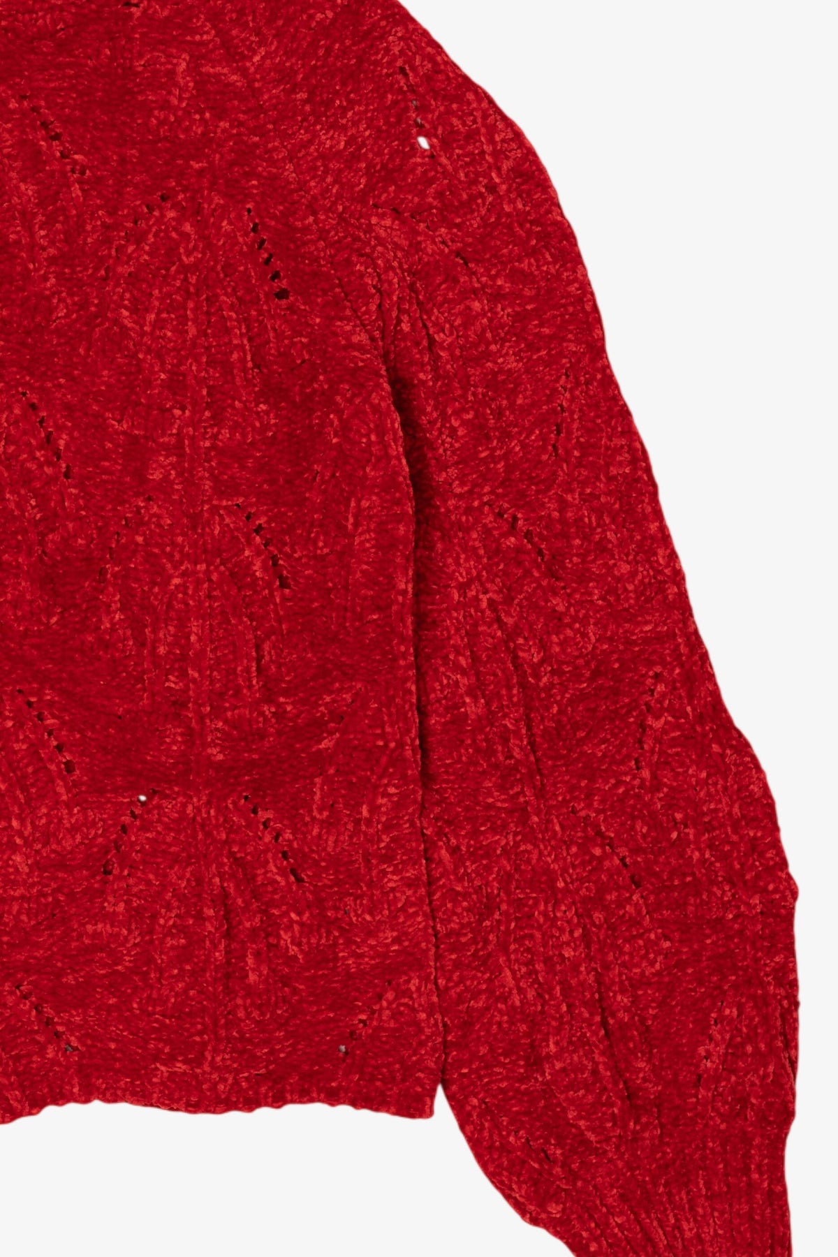 Red Lost + Wander Textured Knit Sweater (2010s)