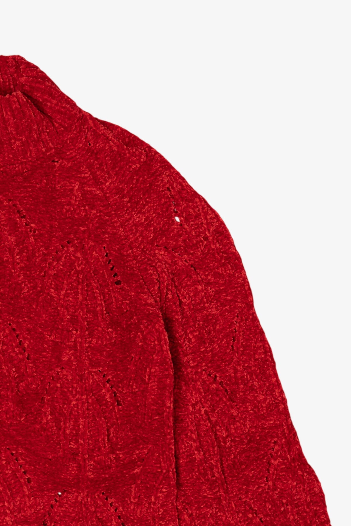 Red Lost + Wander Textured Knit Sweater (2010s)
