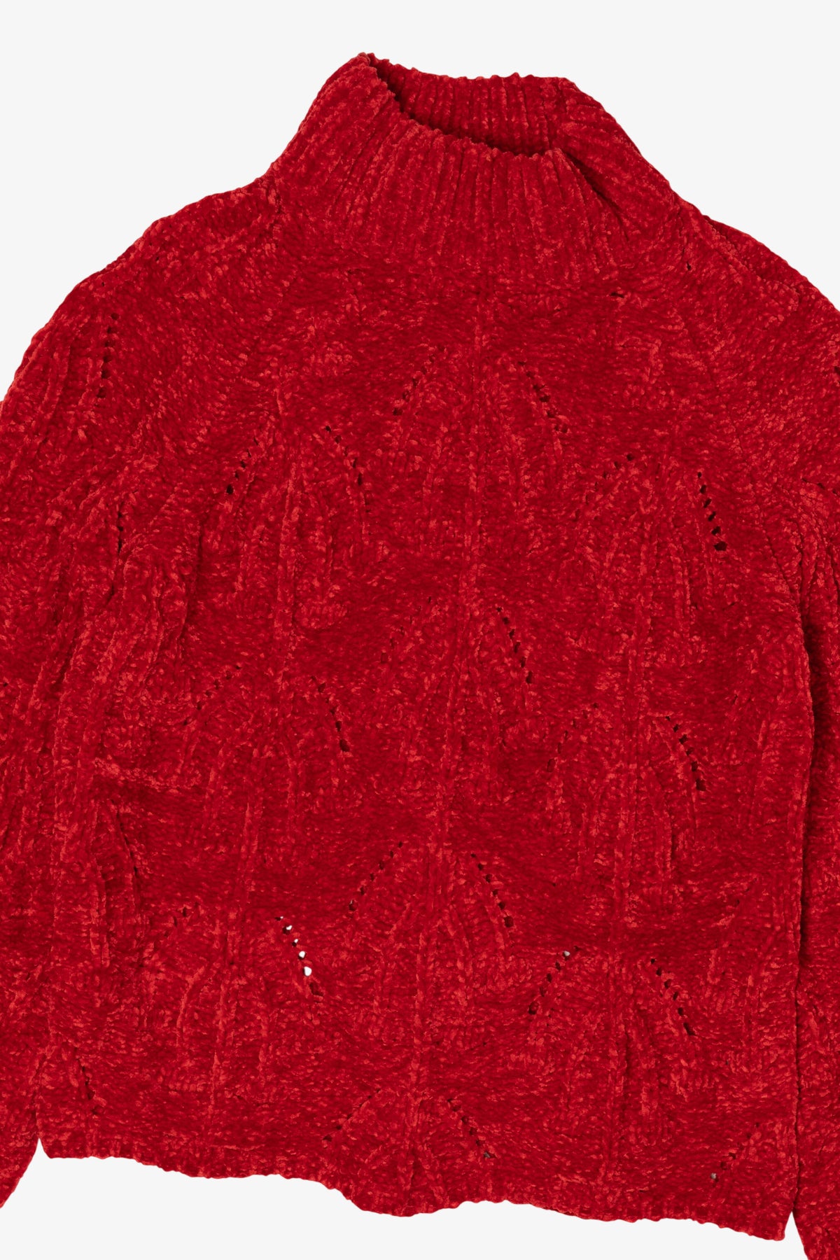 Red Lost + Wander Textured Knit Sweater (2010s)