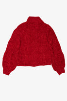 Red Lost + Wander Textured Knit Sweater (2010s)