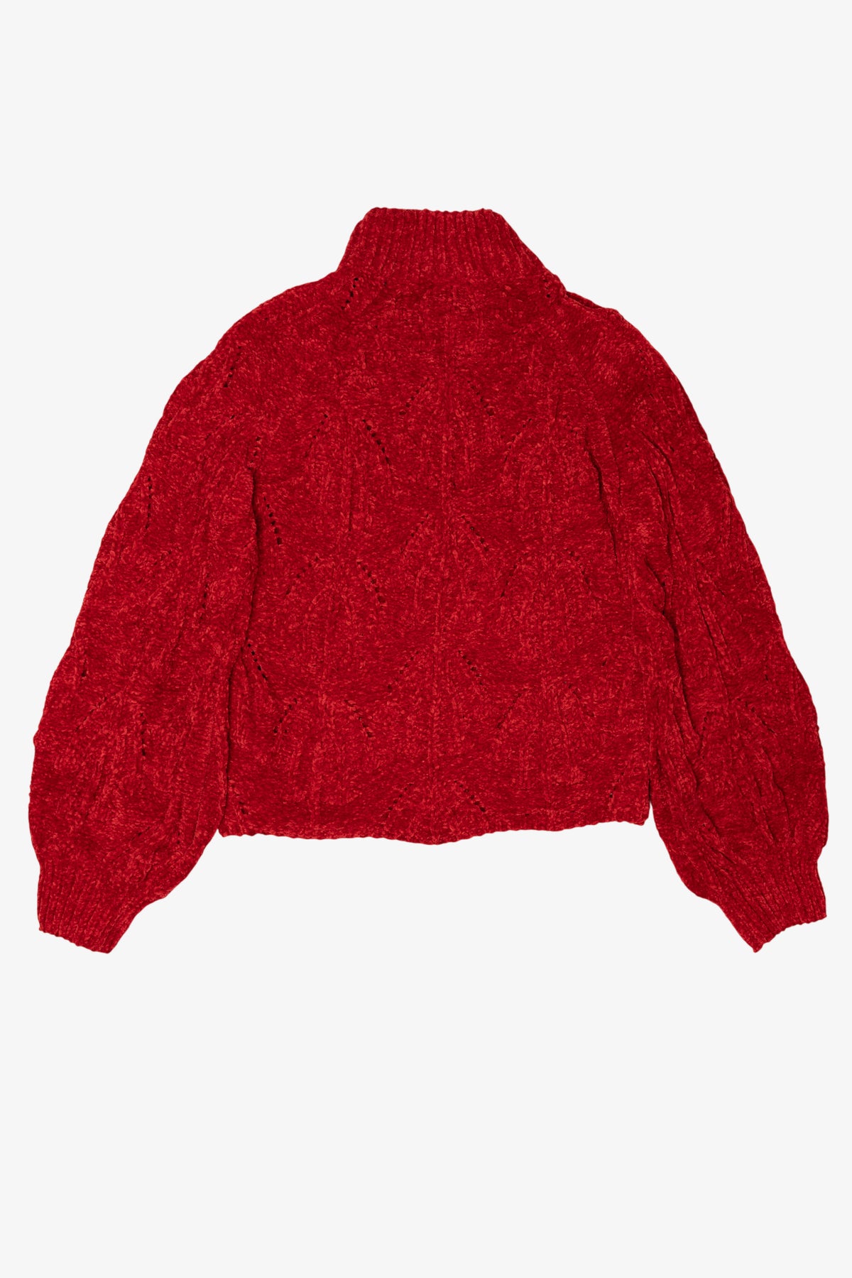 Red Lost + Wander Textured Knit Sweater (2010s)
