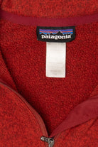 Red Patagonia Quarter Zip Fleece Sweater (2010s)