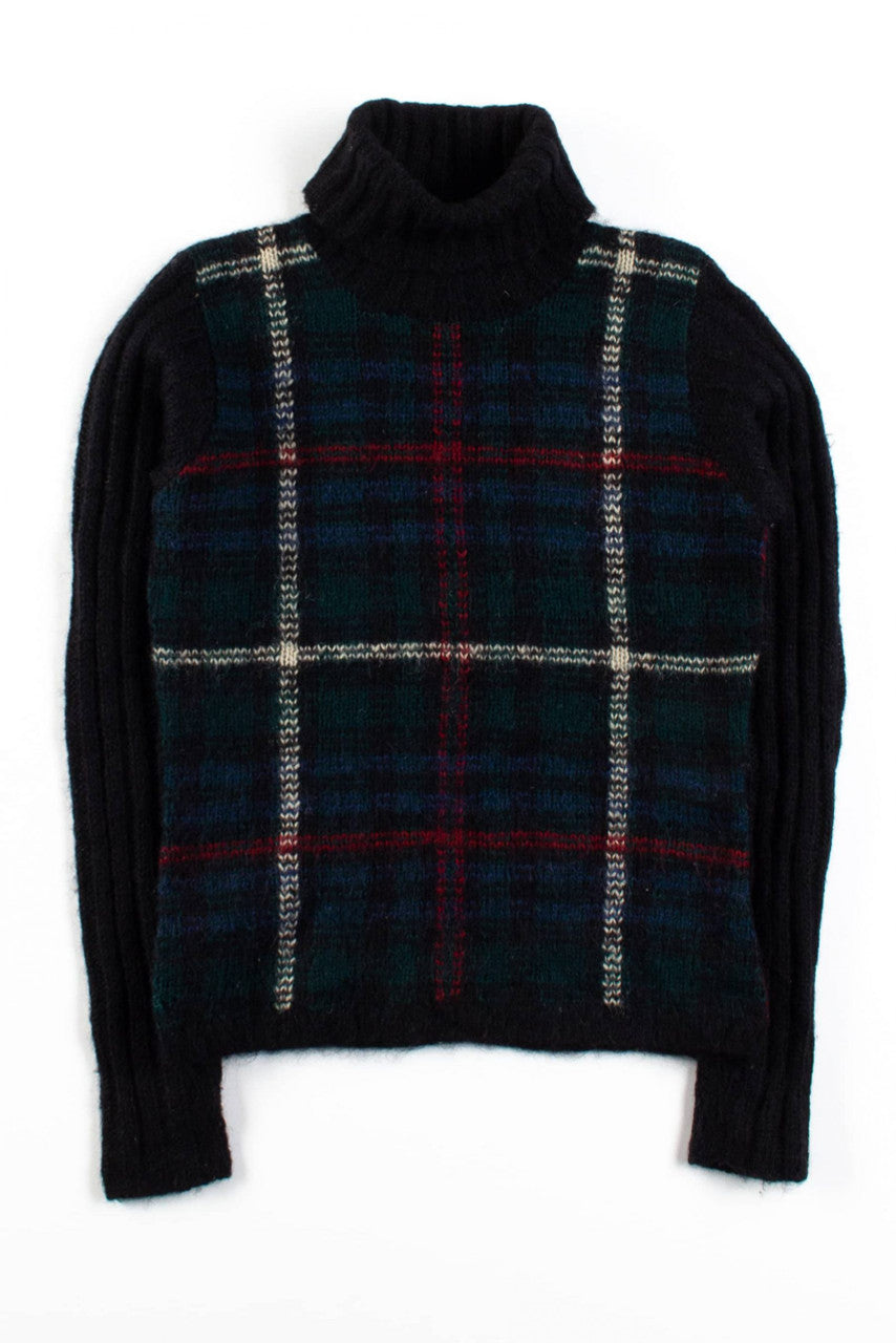 Vintage Ralph Lauren Plaid Turtleneck Sweater
