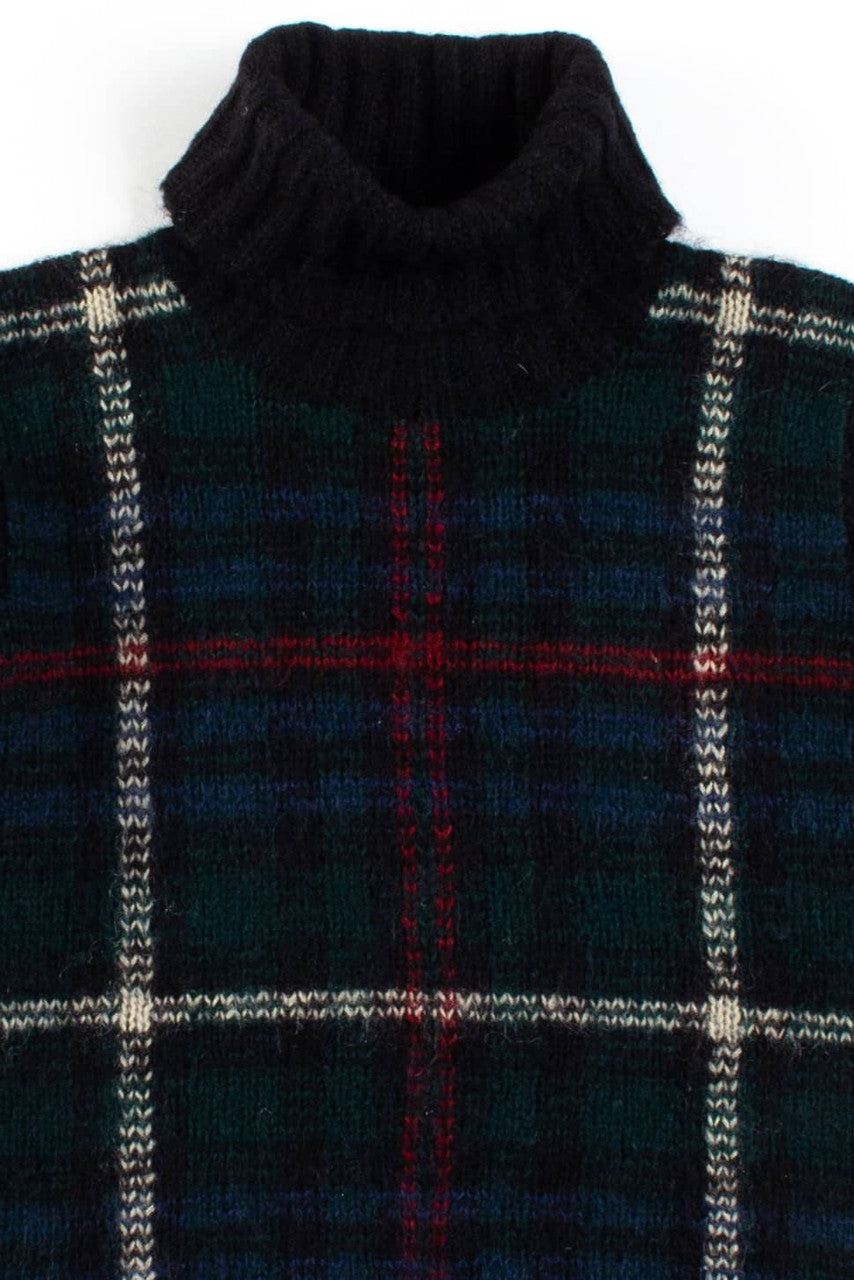 Vintage Ralph Lauren Plaid Turtleneck Sweater