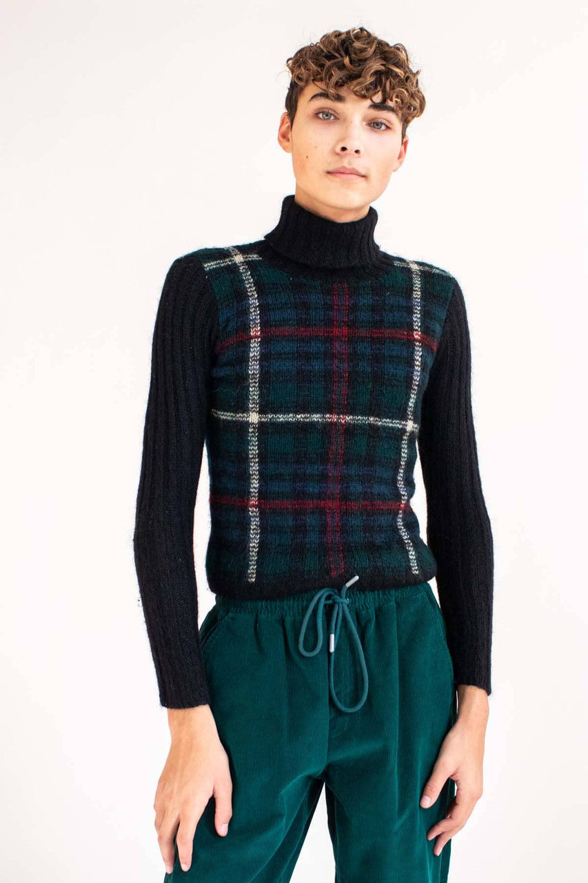 Vintage Ralph Lauren Plaid Turtleneck Sweater