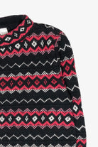 Liz Claiborne Pink Fair Isle Vintage Sweater (1980s)