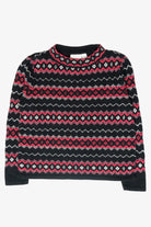 Liz Claiborne Pink Fair Isle Vintage Sweater (1980s)