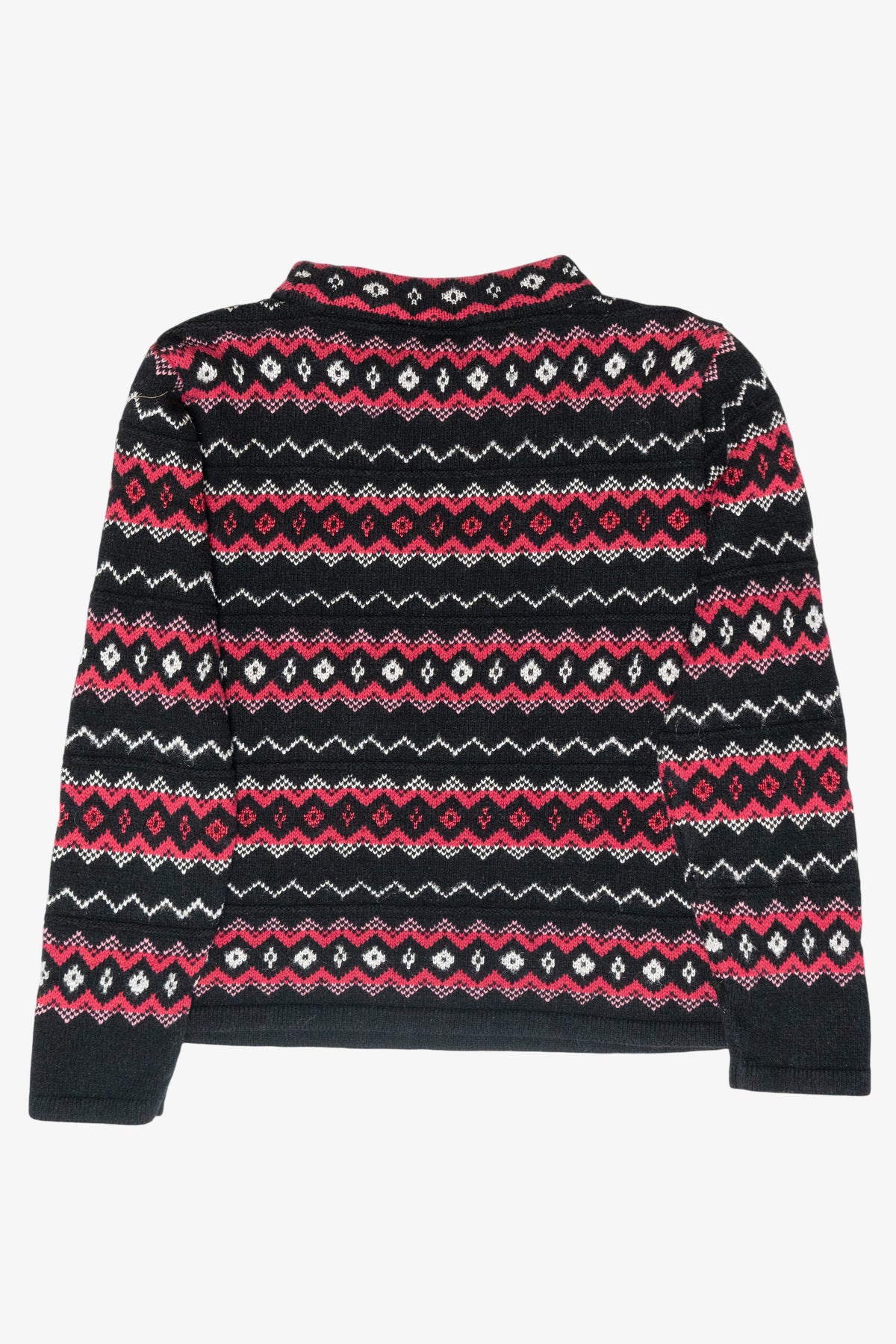 Liz Claiborne Pink Fair Isle Vintage Sweater (1980s)