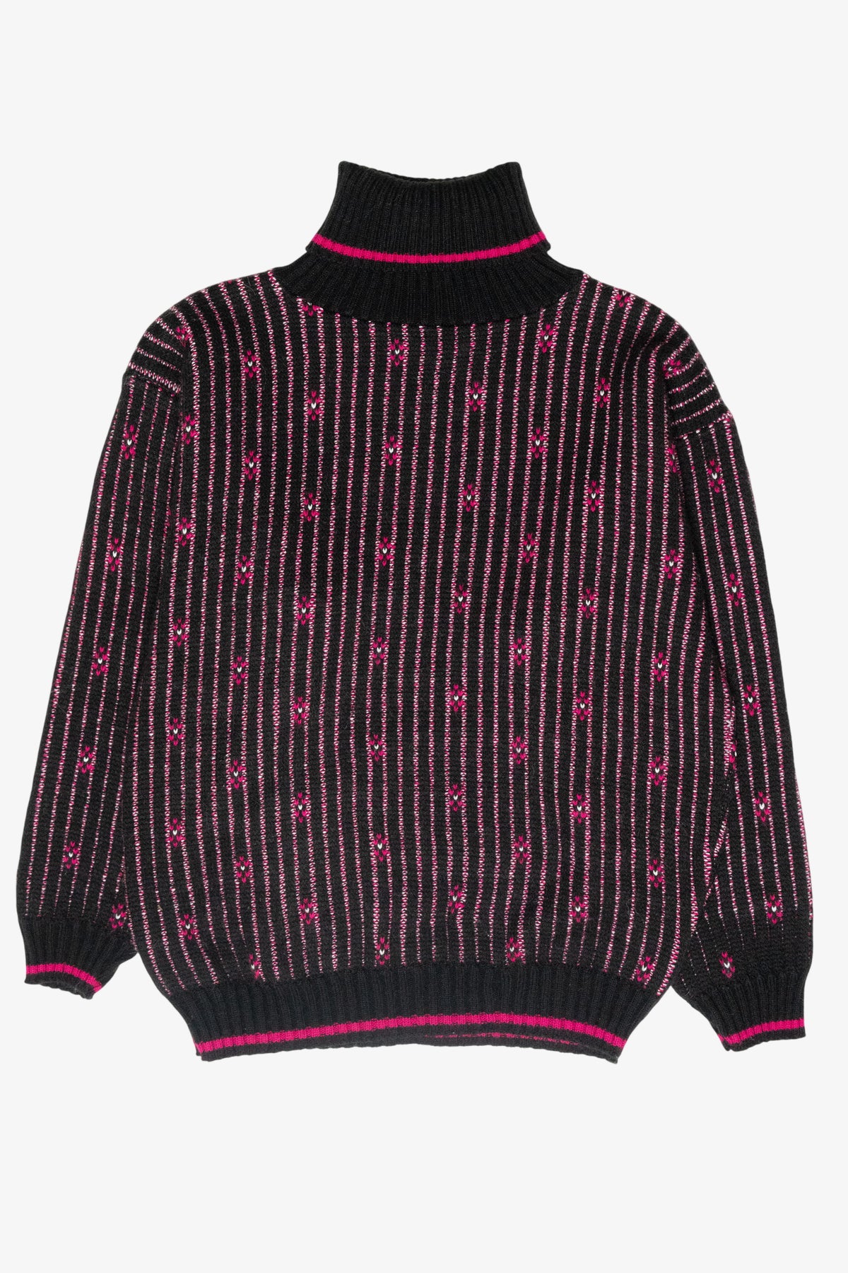 Bears Crossing Pink Stripe Vintage Sweater (1980s)