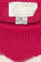Dossi Pink Graphic Vintage Sweater (1980s)