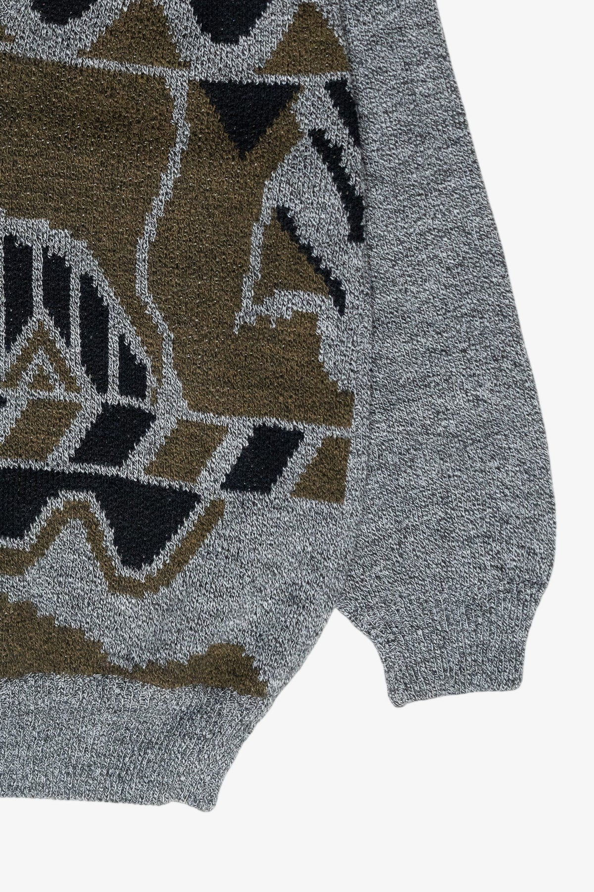New Brand Gray Graphic Vintage Sweater (1980s)